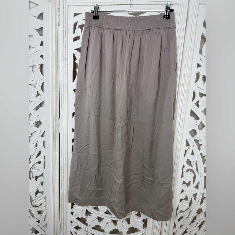 Aritzia Wilfred Taupe Lyocell Maxi Skirt - Picture 3 of 8